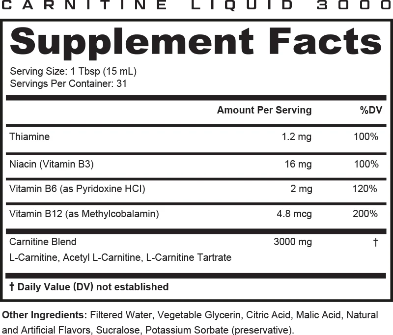 Metabolix L-Carnitine 3000
